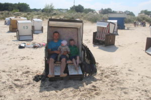 Am Strand in Karlshagen - verdiente Pause